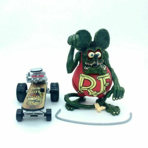 13cm Rat Fink Sidewalk Surfer RatFink Rat Fink Mouse Figure PVC Action Figure - Foto 2 di 10