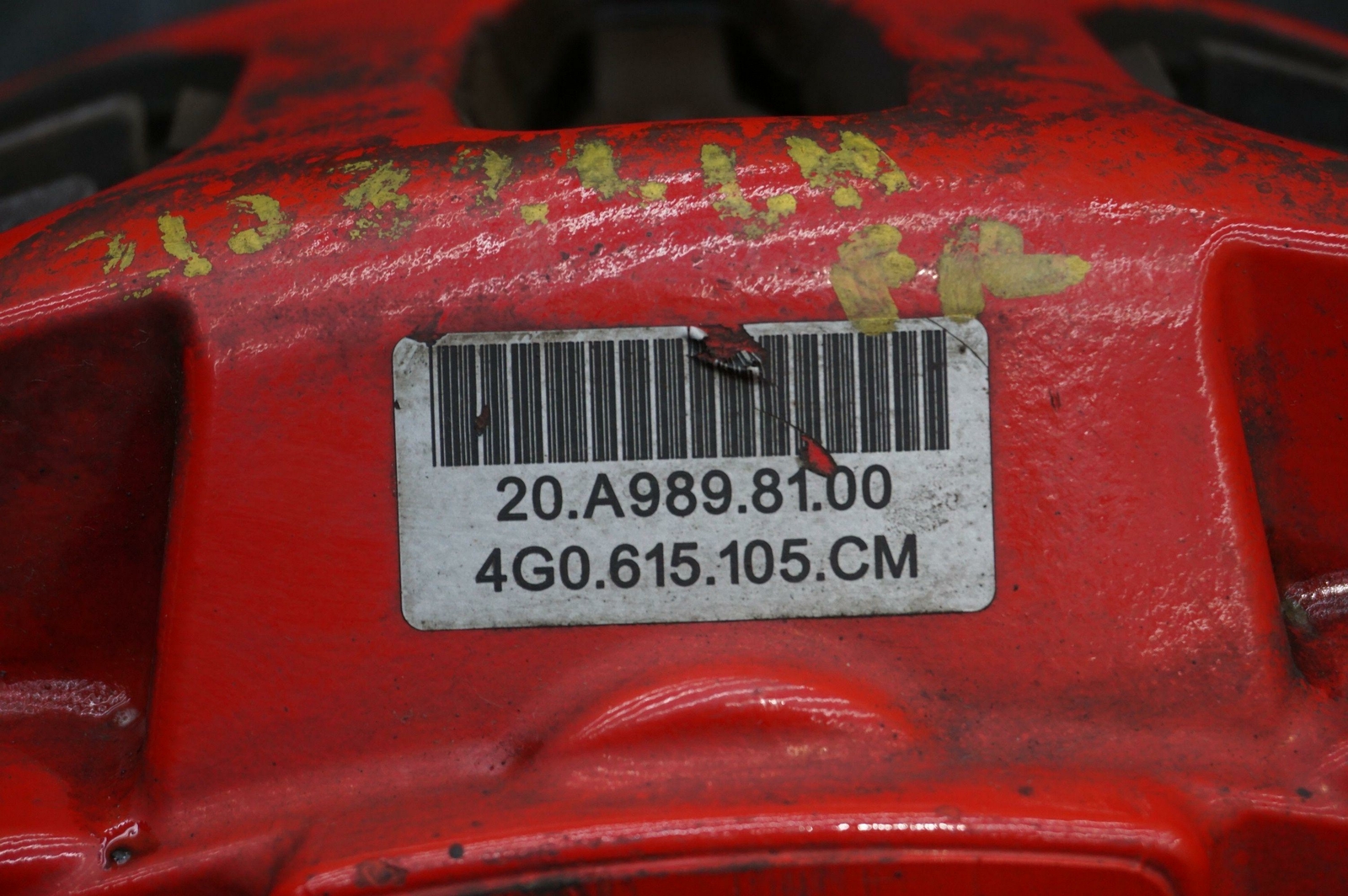Front Left Brake Caliper Red 400x38mm 4G0615105CM 4G8615107A OEM 