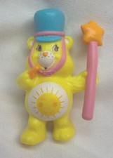 Vintage 1983 THE CARE BEARS FUNSHINE BEAR PVC Toy Figure AGC Teddy Cake Topper