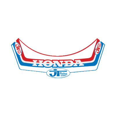 LICENSED Honda JT RACING helmet visor decal Works CR 125 250 480