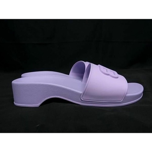 BALENCIAGA Shoes 697607 Pool Bb Rubber Sandals Size 38 (Approx. 25cm) Light - Picture 3 of 5