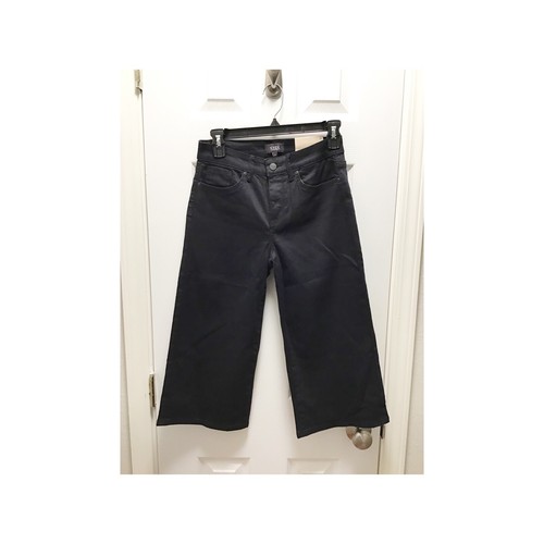 NYDJ NWT Wide Leg Cropped Jeans Black Women's Size 0 Capri