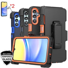 For Samsung Galaxy A15 5G Case+Screen Protector+Belt Clip Fits Otterbox Defender
