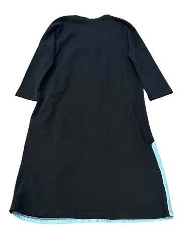 CREW CUTS KIDS GIRL'S VISION DRESS BLACK JERSEY DENIM LONG SLEEVE NWT 16 AL-2117 - Picture 7 of 8