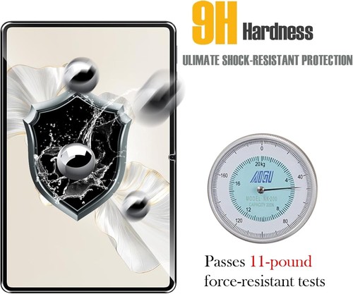 9H Schutzglas Panzerfolie Glas für Honor Pad 9 / Pad 9 Pro 12.1 2024 Full-Screen - Afbeelding 3 van 6