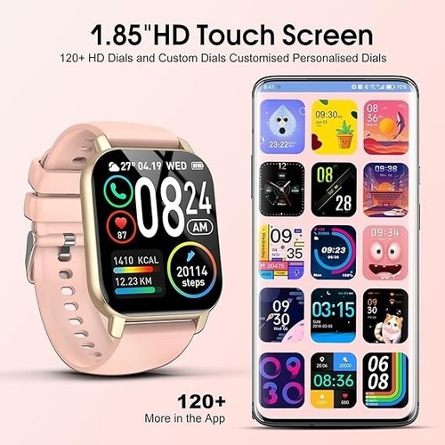 Montre Connectée Homme Femme avec Appel Bluetooth 1.85" android/ios ip68 112 mod - Photo 25/28