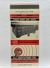 A.B.T. Manufacturing Group Chicago 12, Illinois Vintage Match Cover