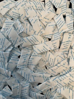 TRANSPAL 50 x 1g Silica Gel Sachets Desiccant Pouches Anti Damp Moisture Bags Pouches