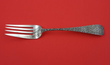 Custom Engraved by J.E. Caldwell Sterling Silver Cold Meat Fork BC swirl 8 3/4