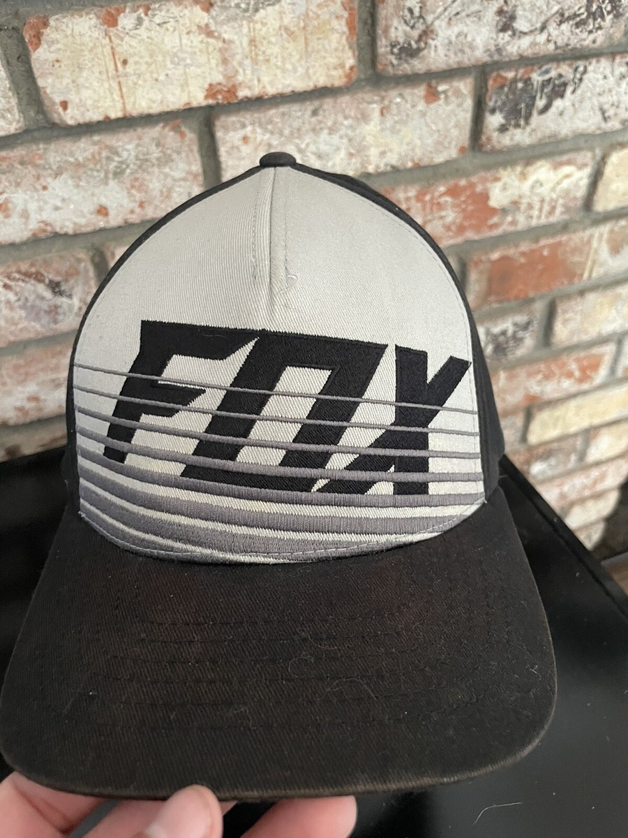 Fox Racing Gray And Black Flex Fit Hat / Cap - L / XL | eBay