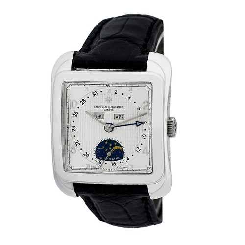 VACHERON CONSTANTIN 18K White Gold Toledo 1952 Calendar Moonph...