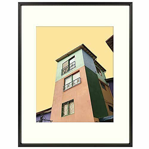 11x14 Aluminum Picture Frame Collection with Ivory Color Mat for 8x10 Photo