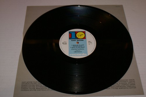 Gary Moore Hold on to Love 3 Track 12" Single Lp Record Uk Import 1983 Oop - Picture 4 of 6