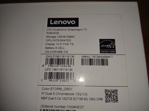 Lenovo IP Duet 5 Chromebook Defekt - Bild 2 von 2