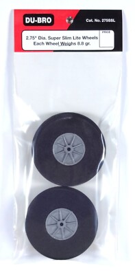 DU-BRO 2.75'' SUPER SLIM LITE WHEELS ( PACKAGE OF 2 )( CAT. # 275SSL )