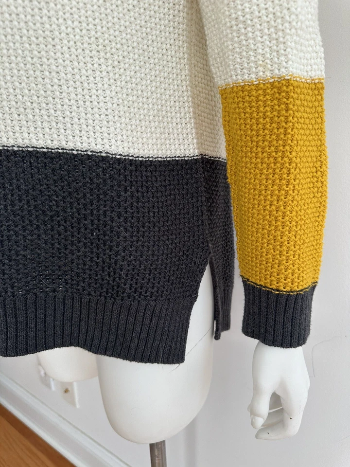 Eight Eight Eight pullover Sweater Womens M White Y Cotton Long Sleeve Crew Knit - Image 2 of 4