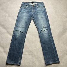Paige Normandie Jeans Men's 29x29 Blue Dark Wash Straight Leg Made in USA