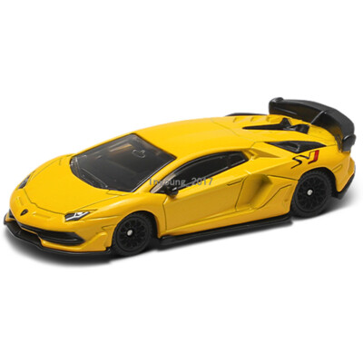 1/64 Lamborghini Aventador SVJ Modellauto Die Cast Spielzeug Model Sammlung Gelb