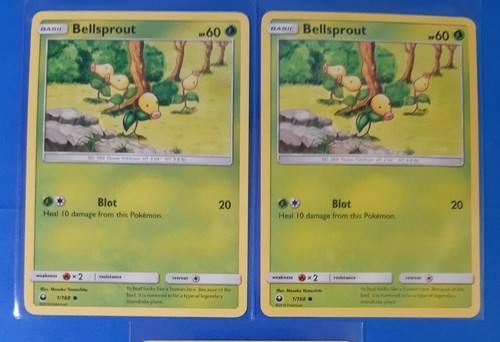 Volbeat 17/168, Minior 83/168, 2x Bellsprout 1/168 Pokemon SM Celestial Storm NM - Picture 3 of 3