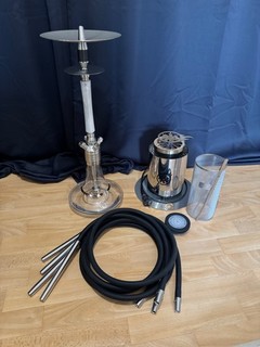 Steamulation Ultimate Shisha Komplettset – Clear Bowl Gen.1 | Zubehörpaket
