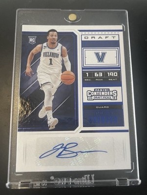 Panini 2018 Contenders Draft Picks Jalen Brunson Rookie Auto Draft Ticket #63