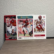 Breece Hall 3 Rookie Card Lot Iowa State Cyclones Playbook Score Chronicles RC