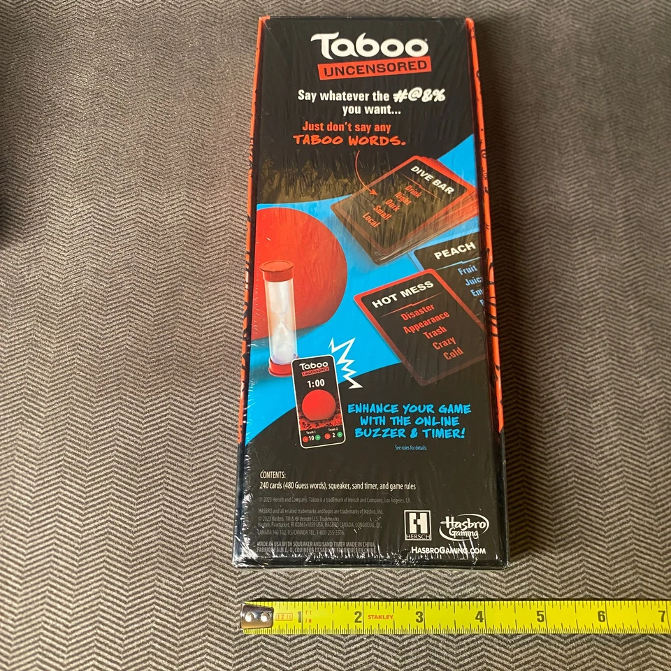 SEALED Hasbro Gaming Taboo Uncensored Board Game for Adults Ages 17+ FREE SHIP - Image 4 of 4
