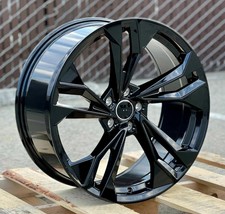 Set Of 4 19x8.5 Gloss Black Wheels For Audi A4 A5 Q3 Passat 19 5x112 32 Rims