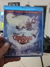 Disneys A Christmas Carol (Blu-ray/DVD, 2010, 4-Disc Set, 3D 