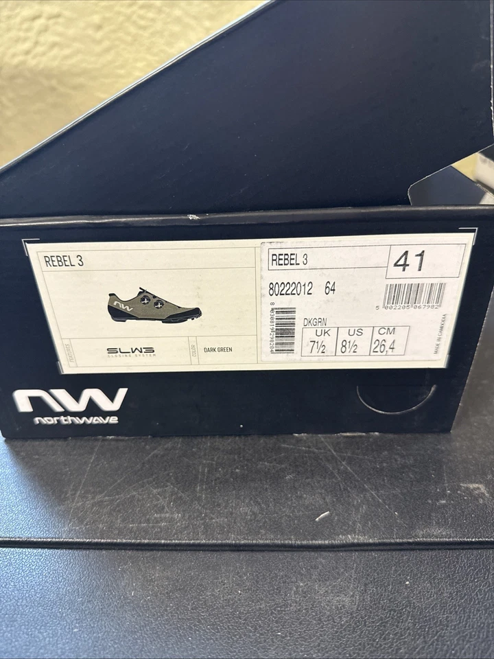 Northwave Rebel 3 Hombres MTB Zapatos de Ciclismo EE. UU. 8,5 Euro 41 (9419-106) Foto 4 de 4