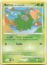 Burmy Plant Cloak 56/99 Common Arceus Pokemon Moderately Played