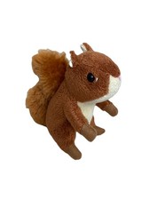 Squirrel Soft Toy Stuffed Plush Teddy Bear Small Mini 4" Animal Living Nature