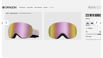 NEW Dragon Alliance X2S Snow Goggles Lilac/Pink Ion + Dark Smoke bonus lens $240