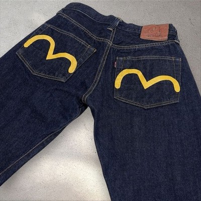 EVISU Jeans No.1 SPECIAL Lot.2000 Yellow Seagull Made in Japan | eBay
