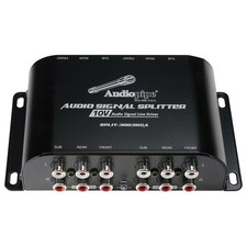 AUDIOPIPE SPLIT-3003RCA RCA 1 IN/3 OUT SPLITTER W/ 10V AUDIO SIGNAL LINE DRIVER