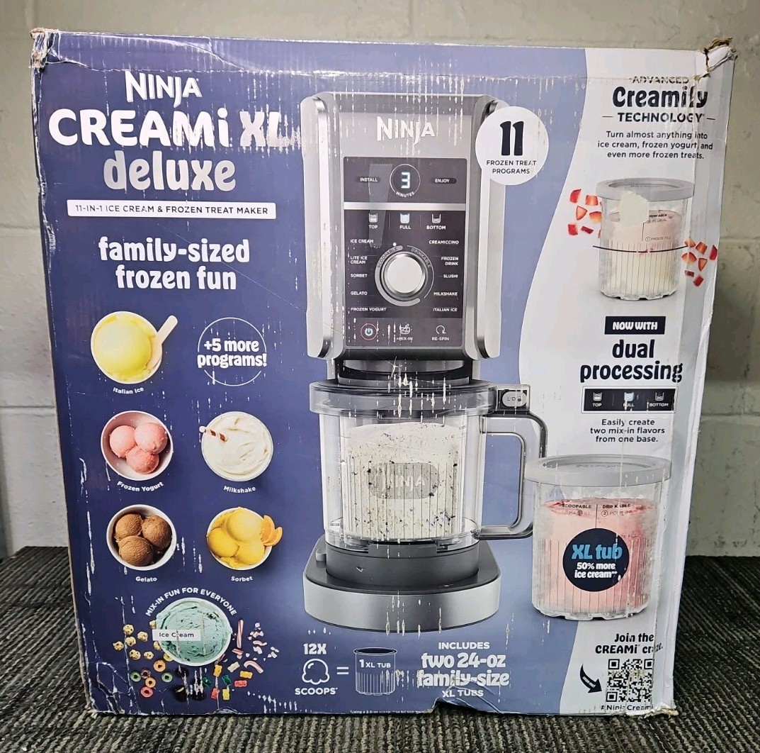 Shark Ninja NC501 CREAMi XL Deluxe 11-in-1 Ice Cream & Frozen