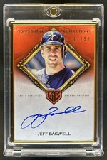 2023 Topps Gilded Jeff Bagwell Gold Framed Hall of Famers Auto Rose #/50