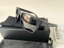 Oakley Holbrook 009102 Sunglasses Matte Black Mirror Gray Polarized Sunglasses