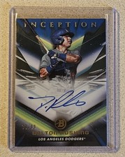 Dalton Rushing 2023 Bowman Inception SP Blue Autograph RC #d /99 - Dodgers 🔥