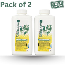 pack of 2 Safe-Guard dewormer Suspension Cattle Sheep Dewormer 1000ml