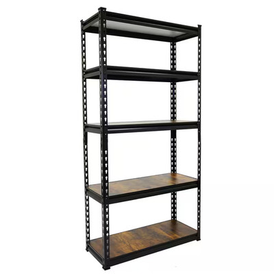 5 Tier Heavy Duty Metal Storage Rack Garage Shelving Unit Adjustable Steel Shelf