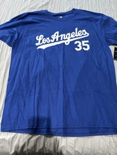 NEW Nike Los Dodgers Cody Bellinger #35 Blue T Shirt MLB Baseball Men’s 2XL