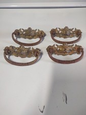 VINTAGE 4 szuflady z głową lwa (mosiądz)