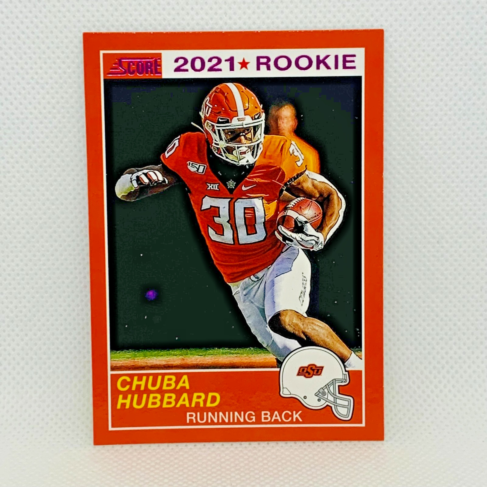 Chuba Hubbard Panini Chronicles #15 Base
