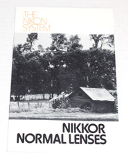 Vintage Nikon System Normal Lenses Camera Brochure