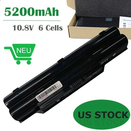 Akku passend für Fujitsu LifeBook A532, AH532, Li-Ion, 10,8V, 5200mAh