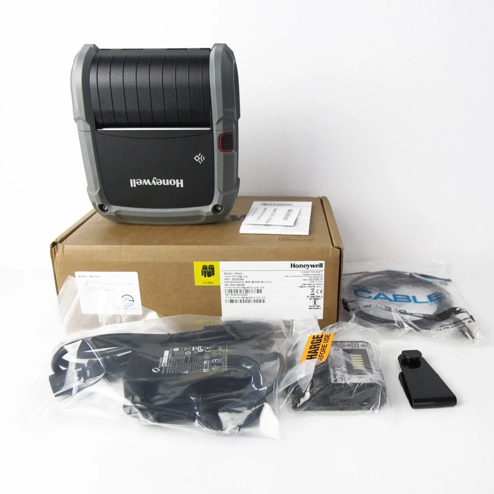 Honeywell RP4F Thermal Label Printer RP4F0010D22 & AC Cord & Battery, Bluetooth - Image 1 of 4