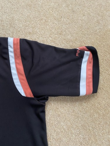 Polo Ping Golf Uomo XL Nera Righe Leggera Performance Top - Foto 17 di 21