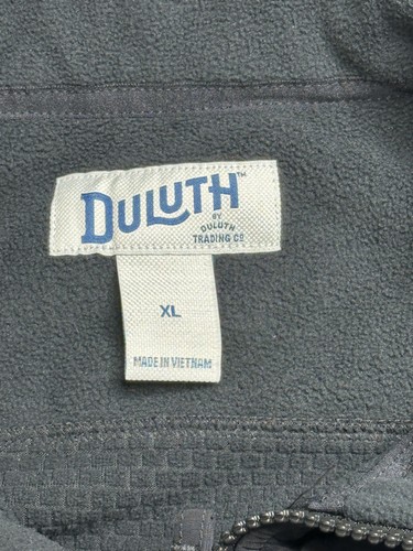 Duluth Trading Co Vest Mens XL Gray Fleece Full Zip Outdoors Hiking Pockets - Picture 2 of 11