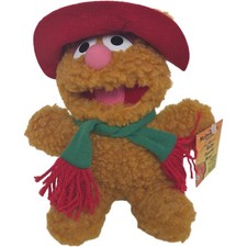 Vintage Henson Associates 1987 Baby Fozzie Bear Plush Muppet Show Toy
